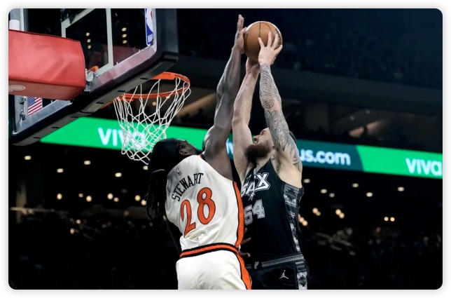 坎寧安25+12福克斯27分 哈里斯22+7活塞戰(zhàn)勝馬刺