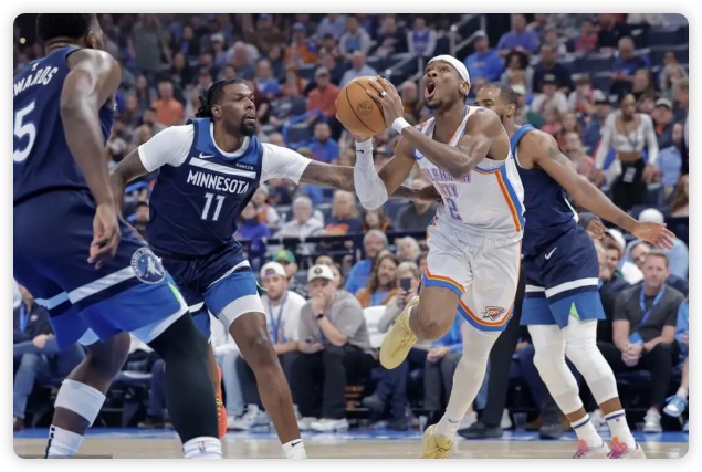 愛德華茲準(zhǔn)三雙SGA空砍39分 森林狼大逆轉(zhuǎn)加時勝雷霆